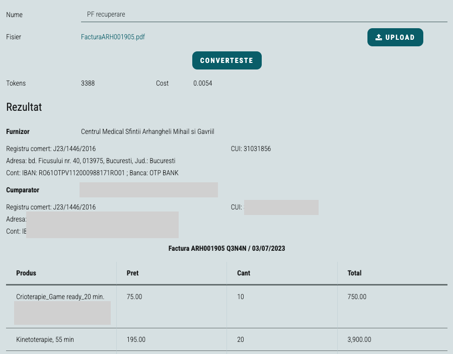 LLM Invoice